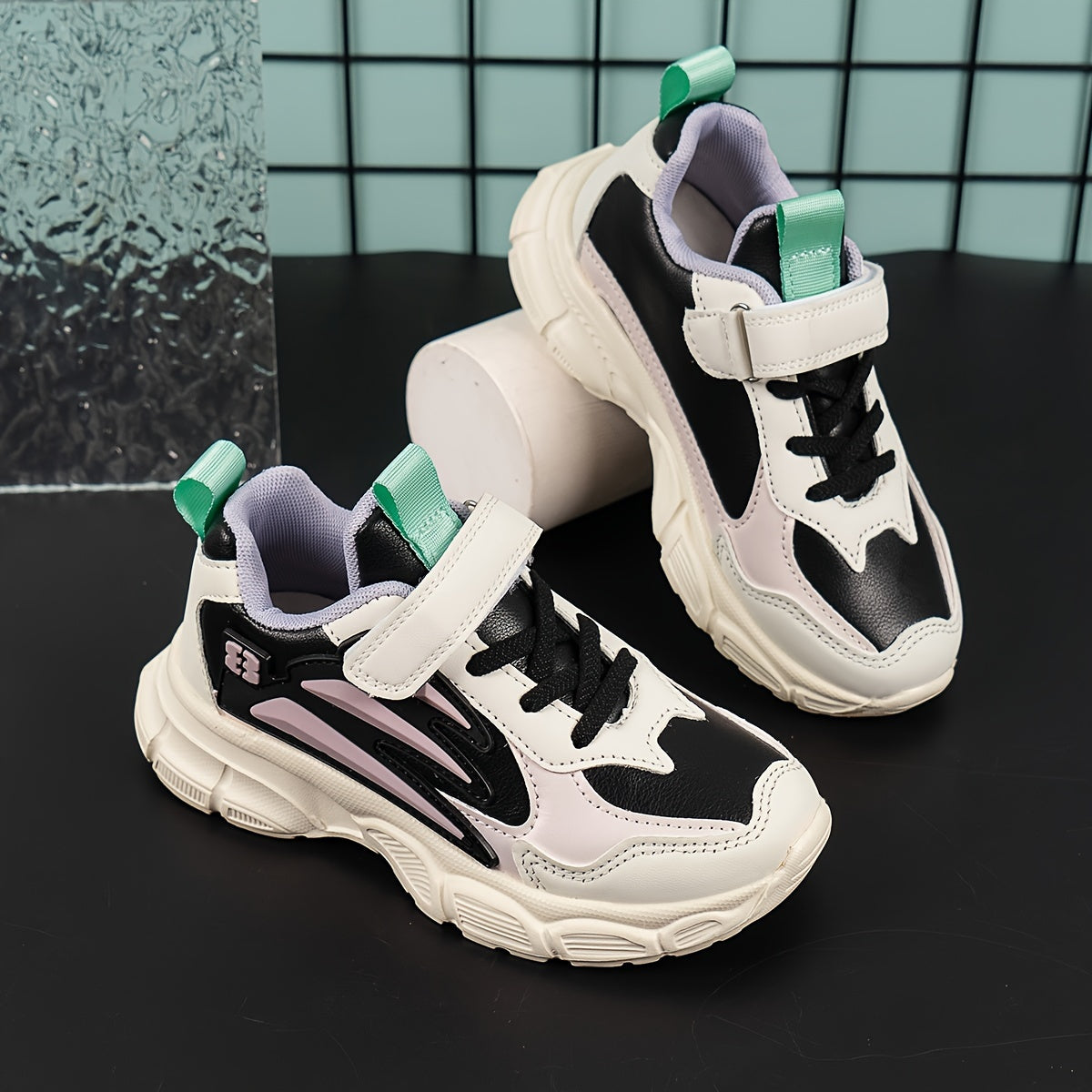 Girl's Chunky Shoes Soft Sole Sneakers For Kids