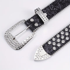 Hip Hop Punk Style Skull Leather Belt