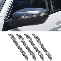 4Pcs Bling Car Door Sticker Scratch Resistant Protector Strip Handle Guard Film