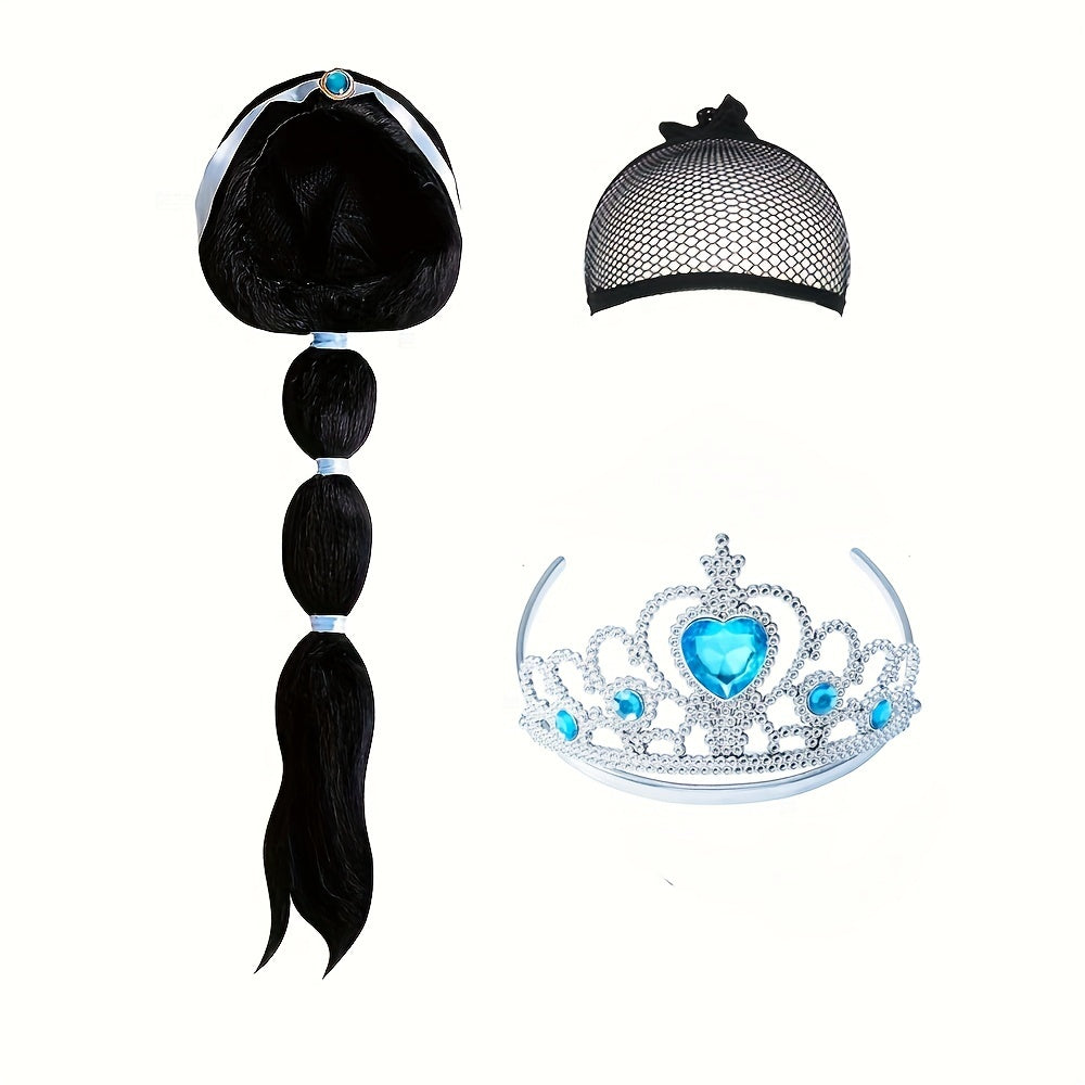 Girl's Long Princess Wig Halloween Dress Up