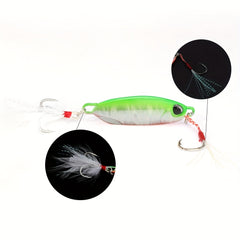 5pcs Colorful Metal Spoons Micro Jigging Bait With Hook Hard Fishing Lure