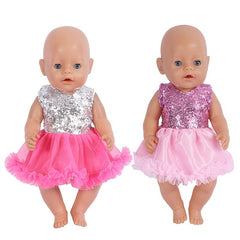 Sequin Dress Toy Doll Clothing Christmas Gift - 17 18 Inch - Dolls