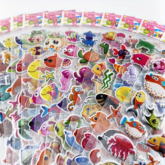 10 Pack Ocean Theme PVC Stickers Sea World Animal Decals for Cars Laptops