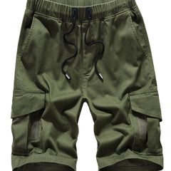 Men's Drawstring Cargo Shorts for Summer and Beach