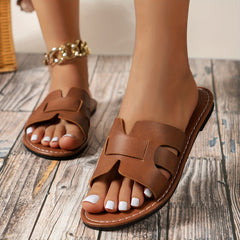 Women's Solid Sports Sandals Lightweight Outdoor Slippers
