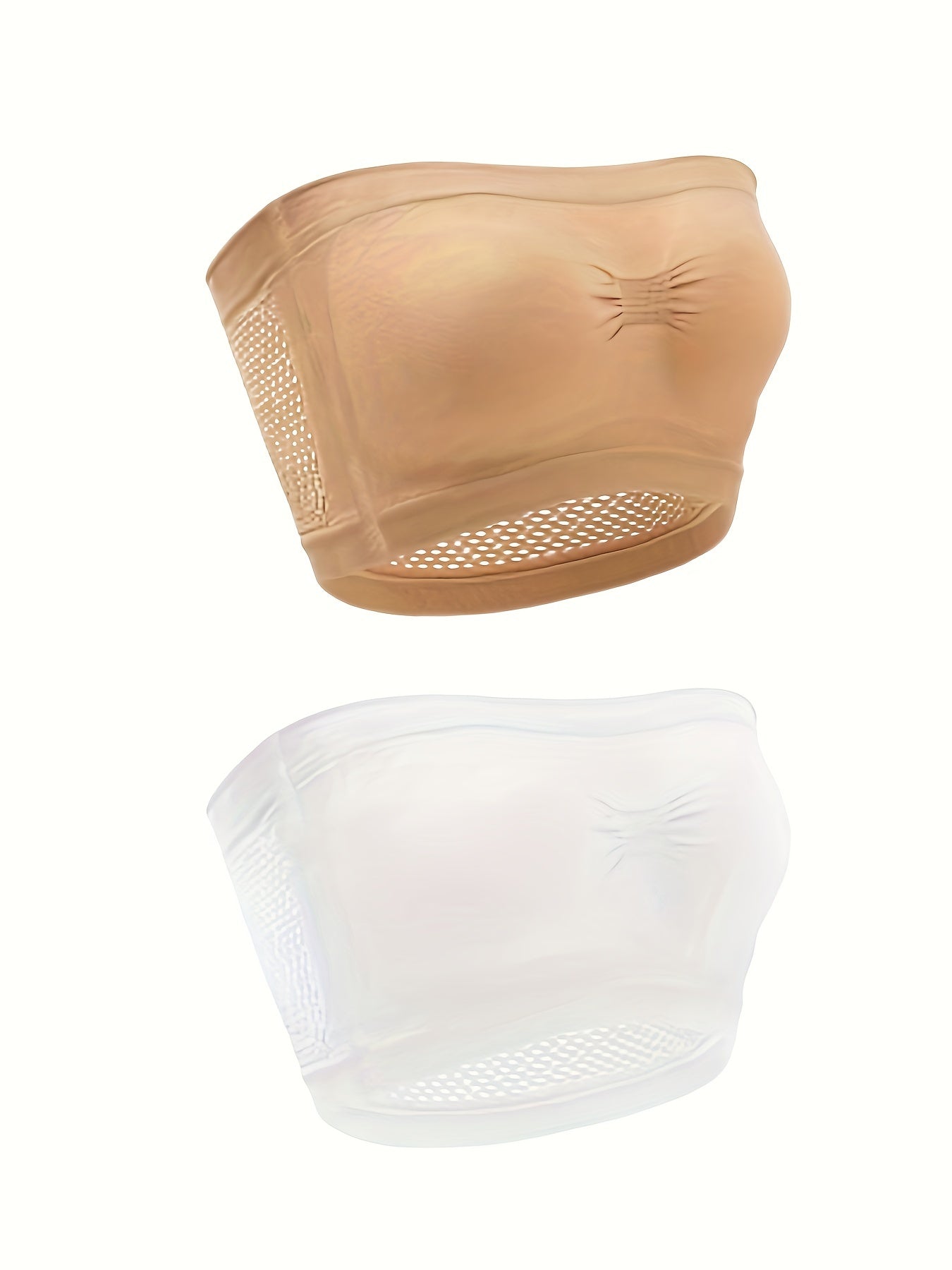 2 Pack Plus Size Basic Bra Set Women's Plus Comfort Non Padded