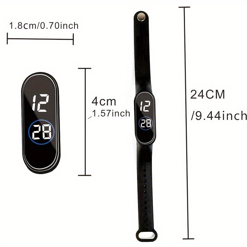 2pc Digital Cartoon Bracelets for Teens with TPU Strap