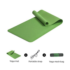 1pc Non slip Shock Absorption Yoga Mat Widen Thicken Fitness Mat Home Sports