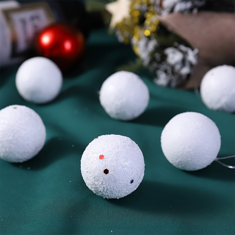 12pcs Star & Round Ball Christmas Tree Ornaments Home Decoration