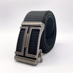 Men's Ratchet Nylon Web Belt For Jeans Casual with Auto Buckle Tactical Belt