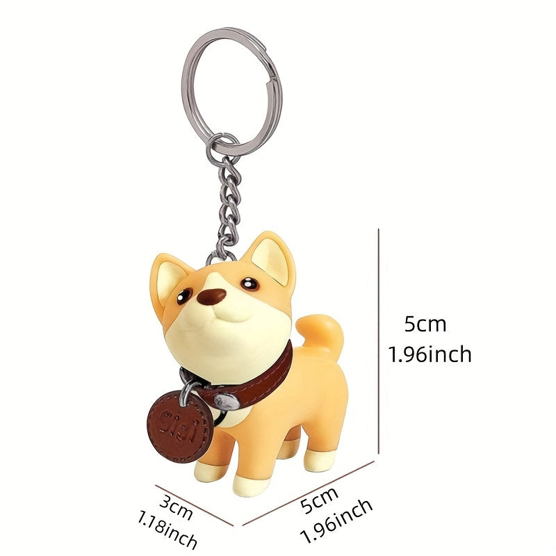 Cute Dog Key Chain Keyring for Men and Women