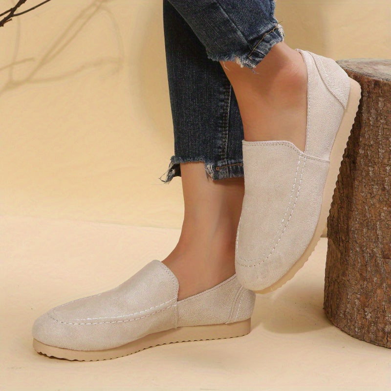 Women's Comfy Flat Loafers Slip On Low Top Shoes