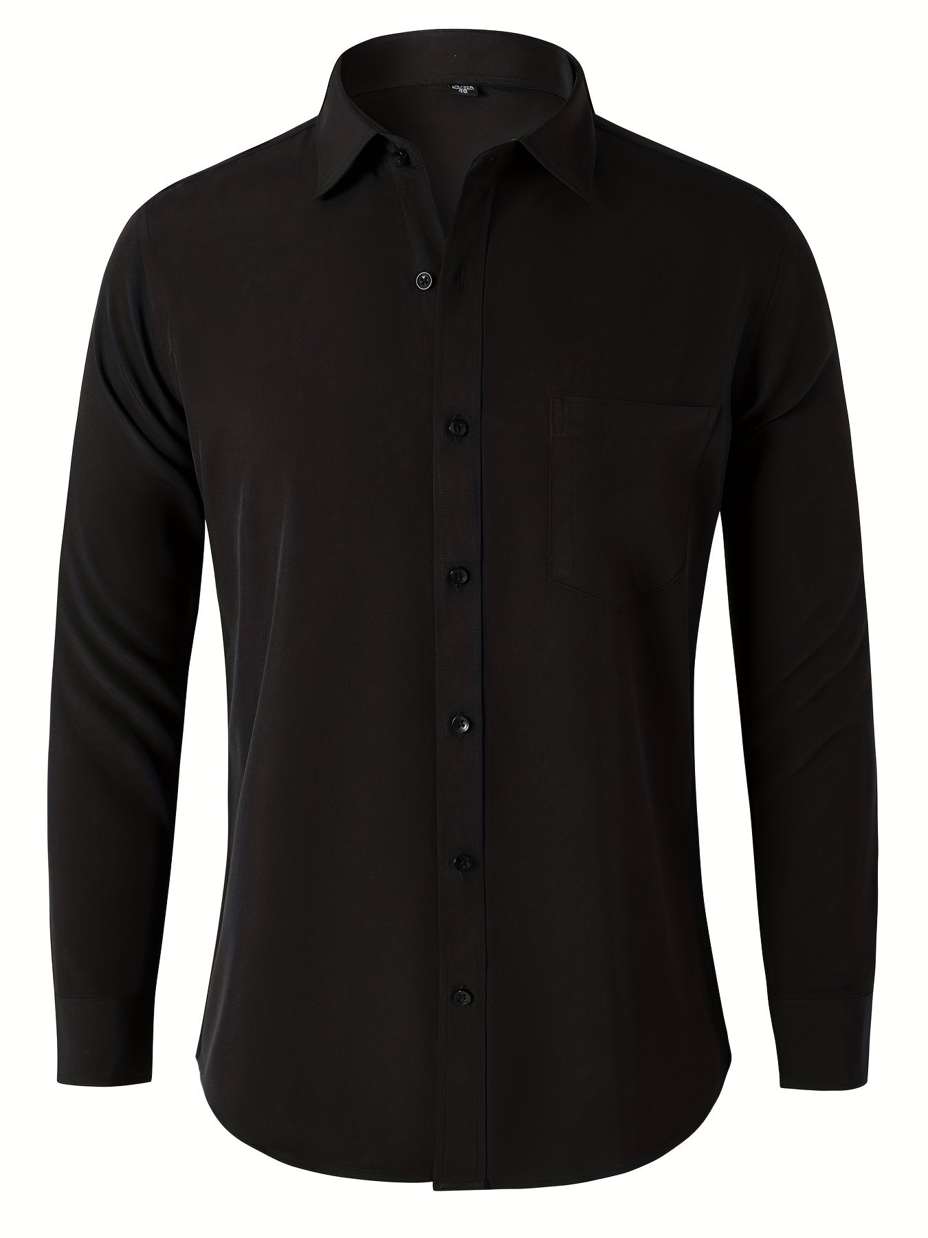 Men's Classic Button Up Shirt with Chest Pocket