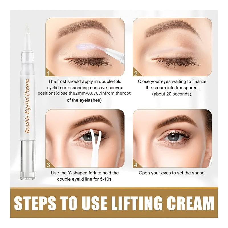 Invisible Double Eyelid Tape Y Fork + Tweezer - Eye Lift Tape