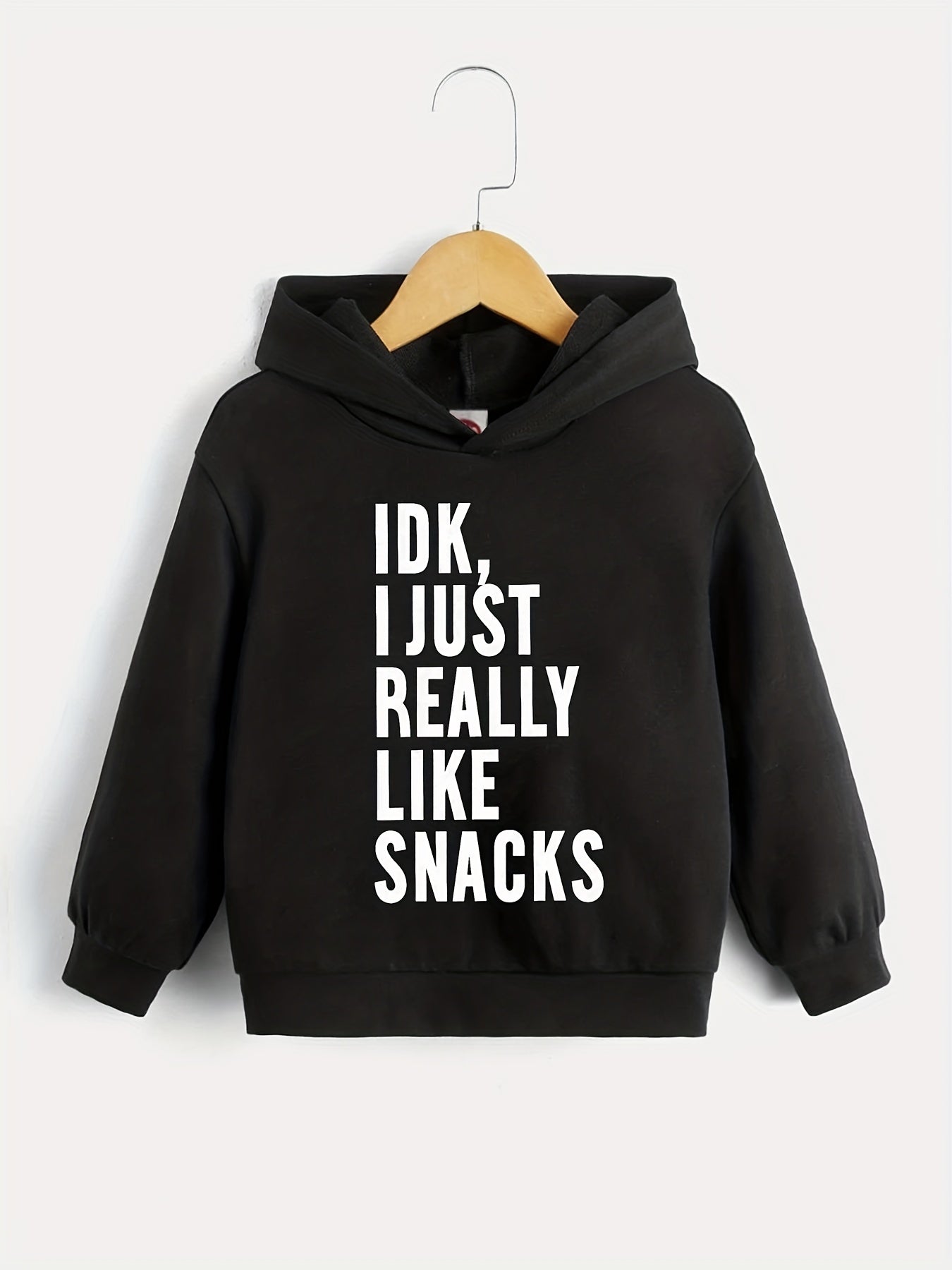 I LIKE SNACKS Boys Hooded Sweatshirt Spring Fall Kids Clothing