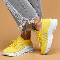 Women's Mesh Breathable Running Shoes Comfortable Shockproof Sneakers