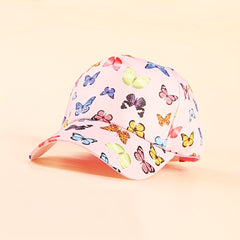 Girls Animal Embroidered Baseball Cap Adjustable Sun Hat