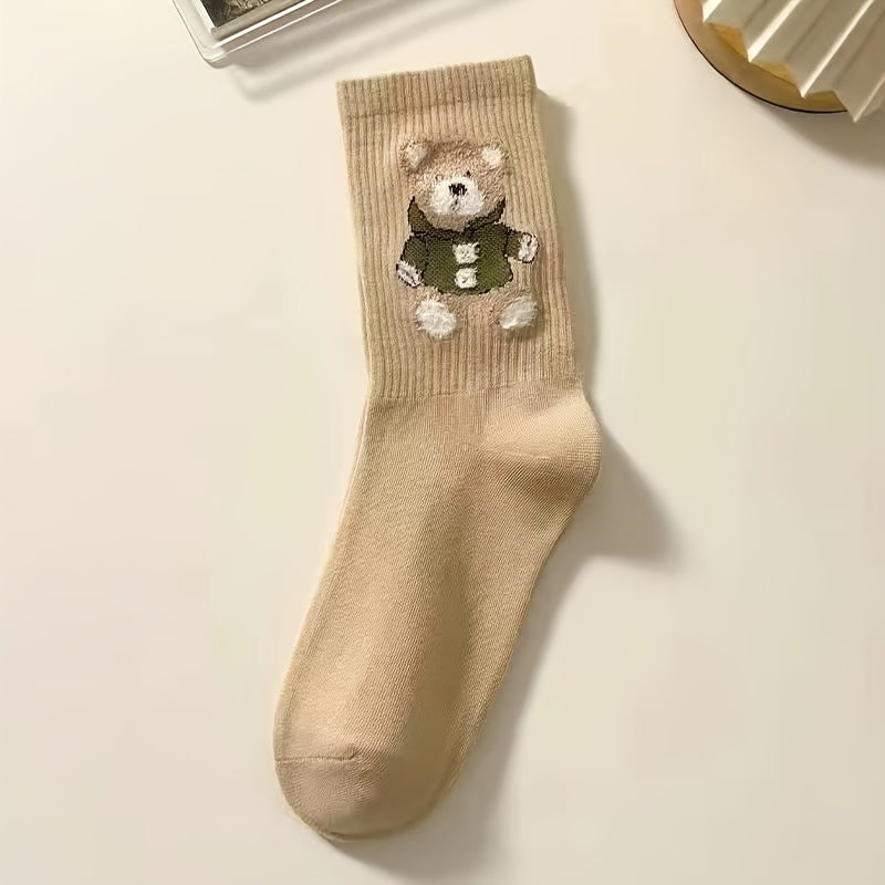 Bear Tube Socks Medium Coffee US5 7 5