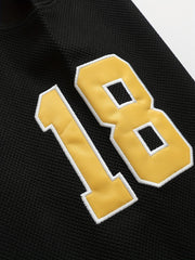 Men's 18 Vintage Ice Hockey Jersey Embroidery Long Sleeve Uniform