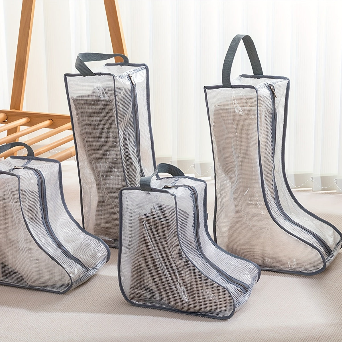 Portable Tall Boots Shoe Organizer for Ladies, Home Storage & Travel