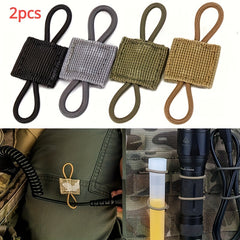 2pcs Elastic Buckle for Antenna Rods, Outdoor Camping Accessories