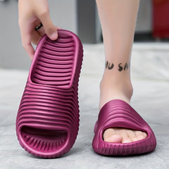 Men's Lightweight Non Slip Open Toe Quick Drying Slides
