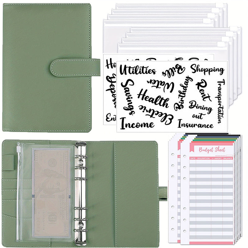 Budget Binder Zipper Envelopes Cash Envelopes For Budgeting A6 Planner