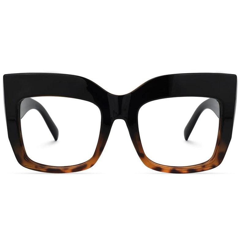 Square Light Blocking Glasses For Women Anti Eyestrain Eyeglasses