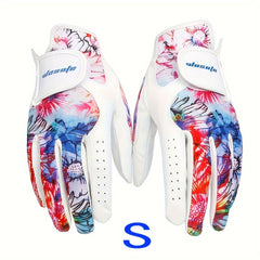 1 Pair Block Golf Gloves Non slip Breathable Grips Sports Golf Gloves