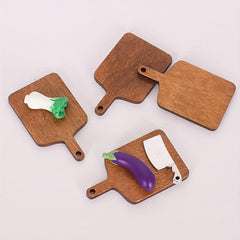 10 Wooden Dollhouse Trays 1:12 Scale Fantasy Theme Decor Bjd Ob11 Maileg