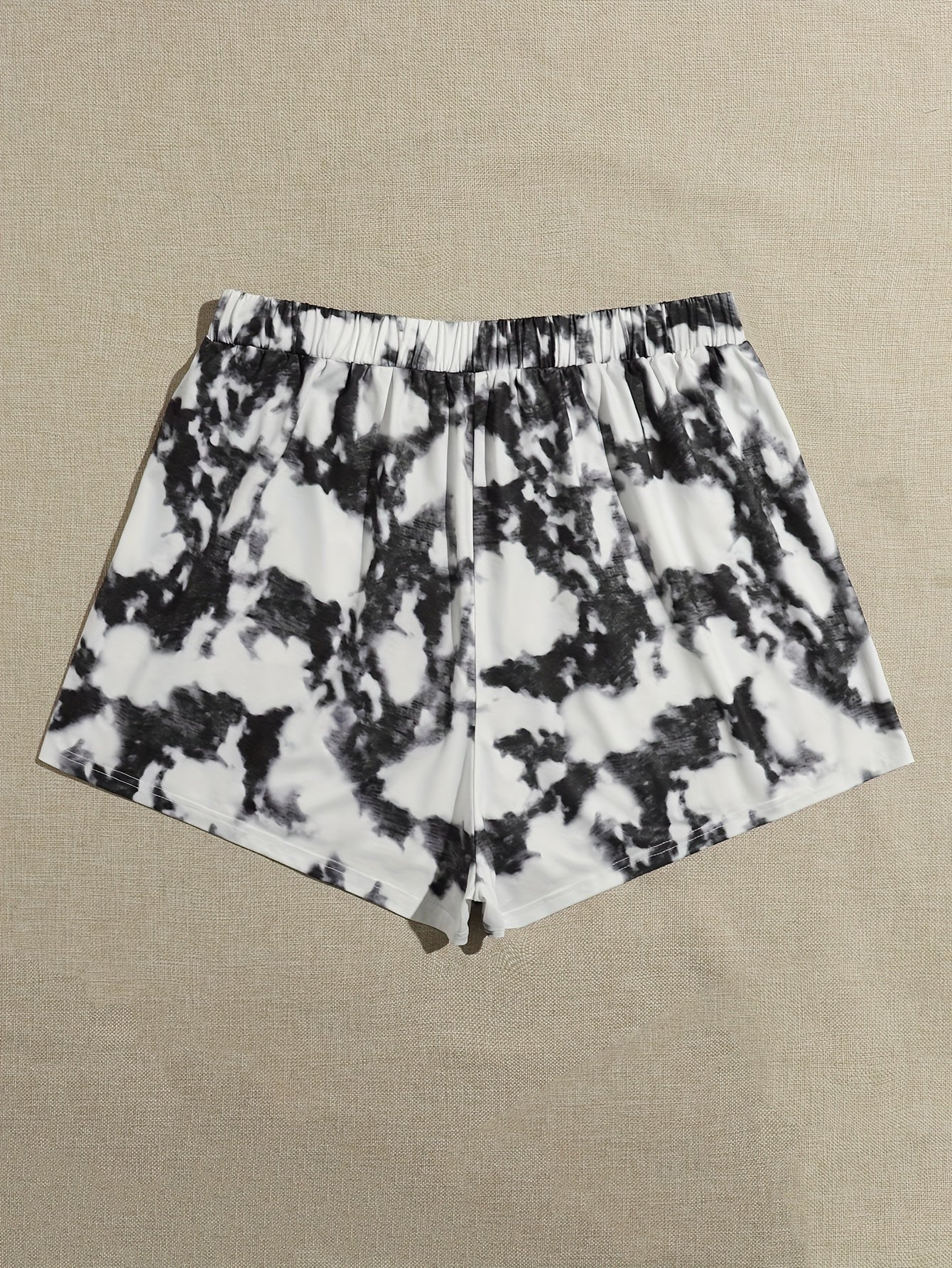 Tie Dye Drawstring Sporty Shorts