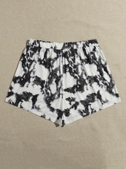 Tie Dye Drawstring Sporty Shorts