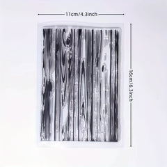 Wood Grain Clear Stamp For Holiday Card Making Decoration DIY Scrapbook Album