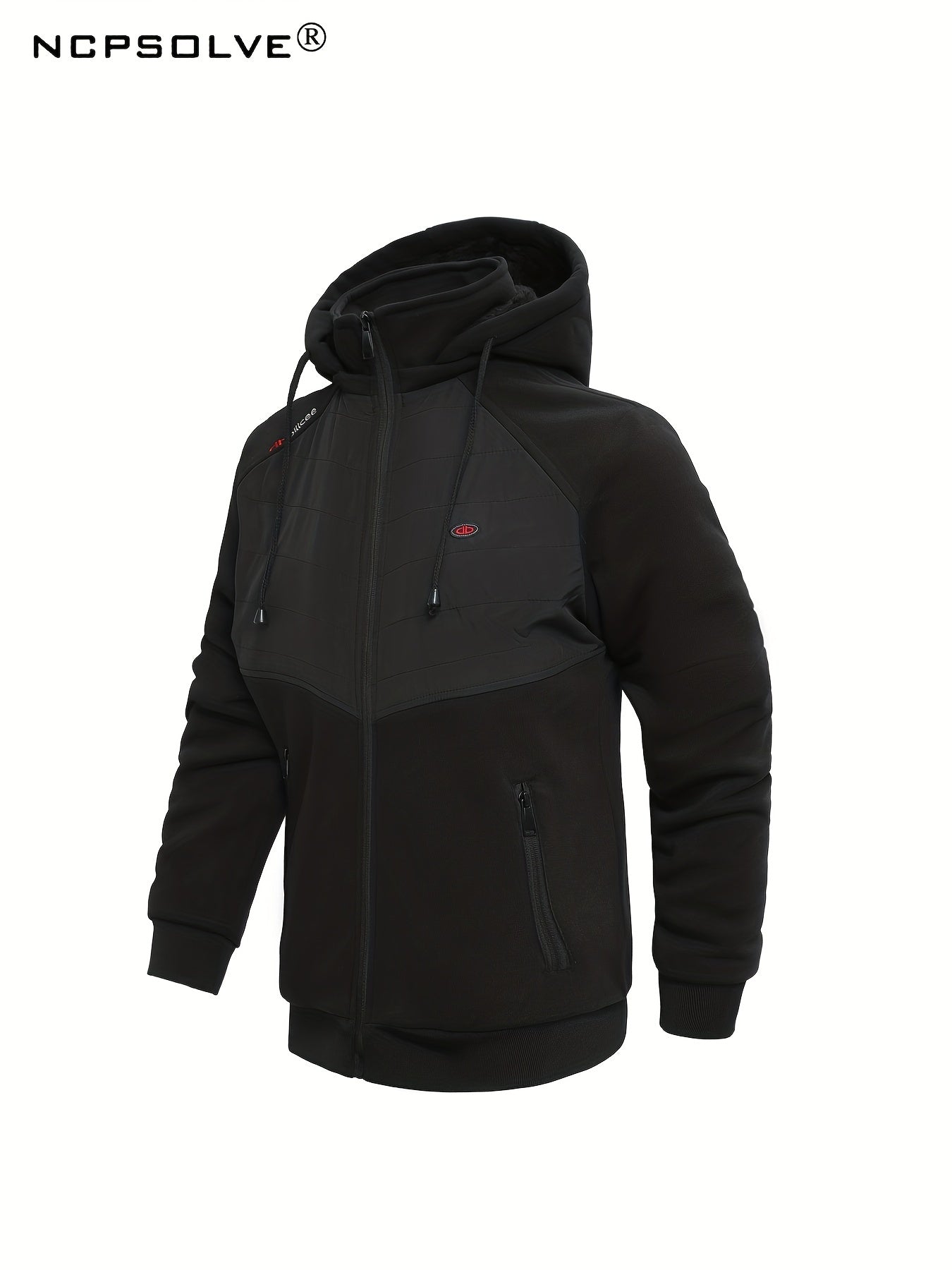 Men's Sports Suit Thick Active Zip Up Hooded Jacket & Comfy Pants