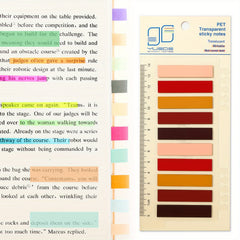 200 Assorted Translucent Sticky Notes Index