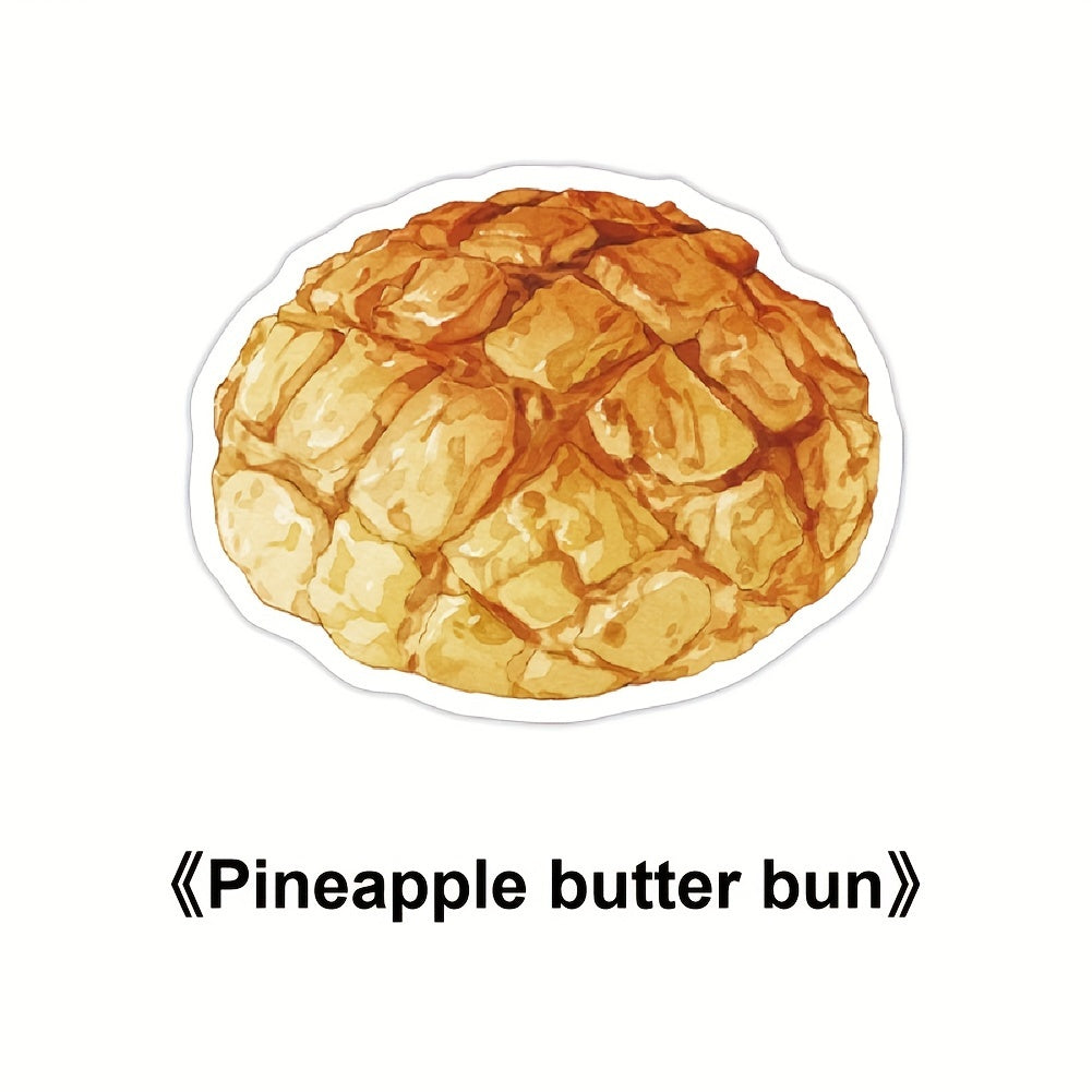 30pcs Bread Convenience Stickers Variety Creative Message Note Ledger Sticker