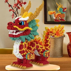 9500pcs Dragon Building Blocks Set Educational 3D Puzzle Ideal Holiday Gift