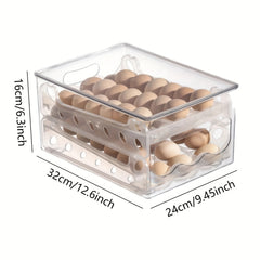 Egg Storage Box Organizer Refrigerator Drawer Food Eggs Case Kitchen Fridge
