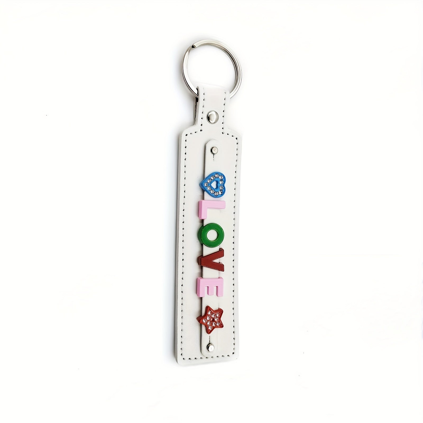 Personalized Pet Memorial Keychain - Up to 8 Letters - Colorful Letters