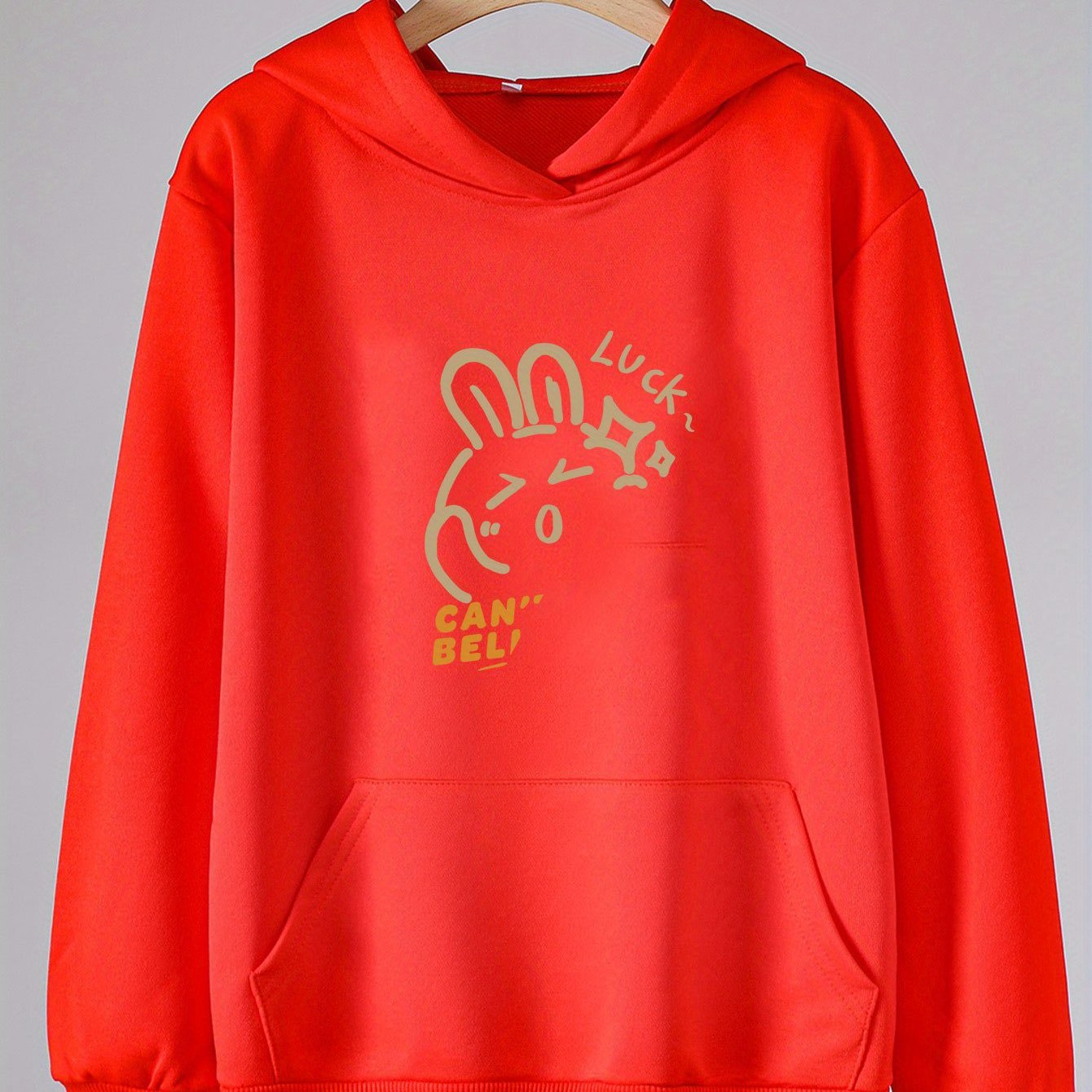 Girls Rabbit Hooded Sweatshirt for Spring and Autumn