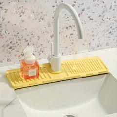 Faucet Drain Mat Kitchen Splash Pad Washstand Plate