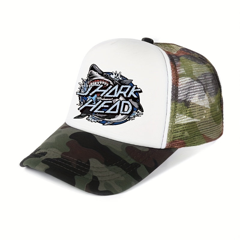 Summer Multicolor Hat Shark Print Men's Peaked Cap Street Sunshade Baseball Cap