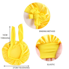 Satin Silk Bonnet Baby Sleep Cap Kids Beanie