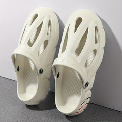 Curve Print Garden Clogs Lightweight Hollow Out Sandals