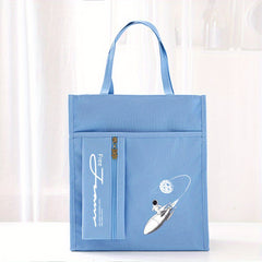Cartoon Lightweight Large Capacity Tutoring Bag Casual Tote Bag For Girls