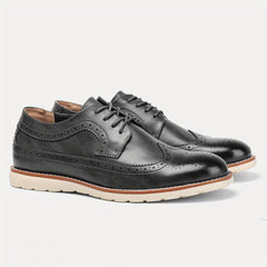 Men's Brogue Low Top Dress Shoes Non Slip Formal Shoes