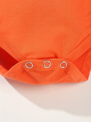 Halloween Pumpkin Face Baby Onesie Soft Romper