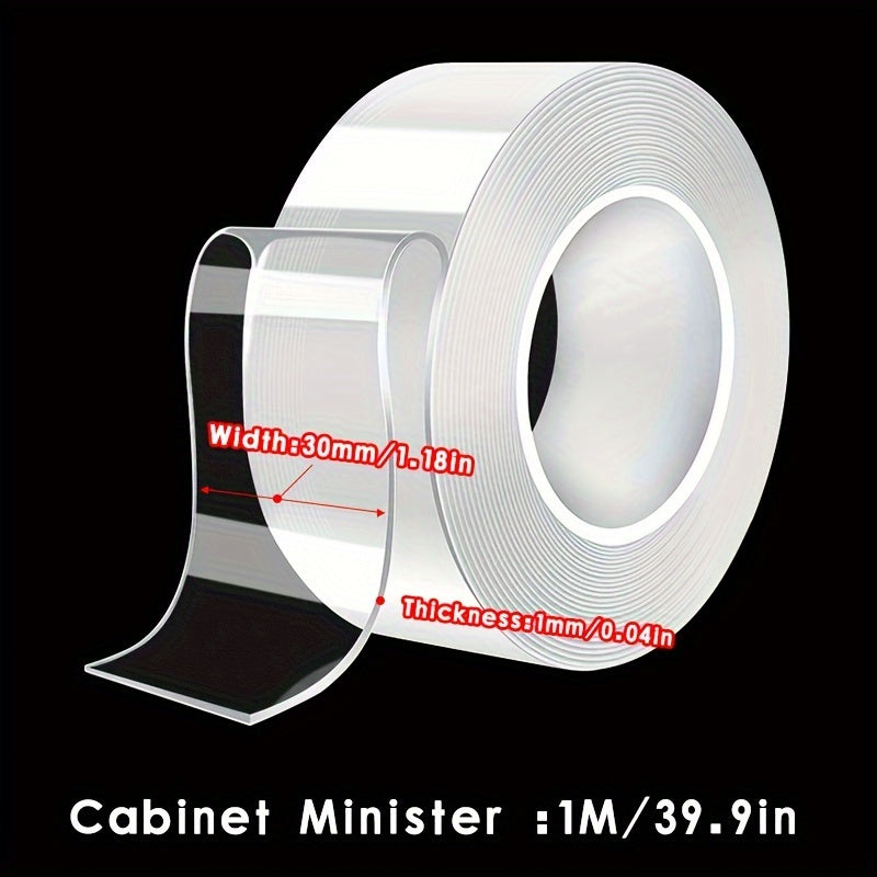 Nano Tape Double Sided Tape Transparent Reusable Washable Strong Adhesive Gel