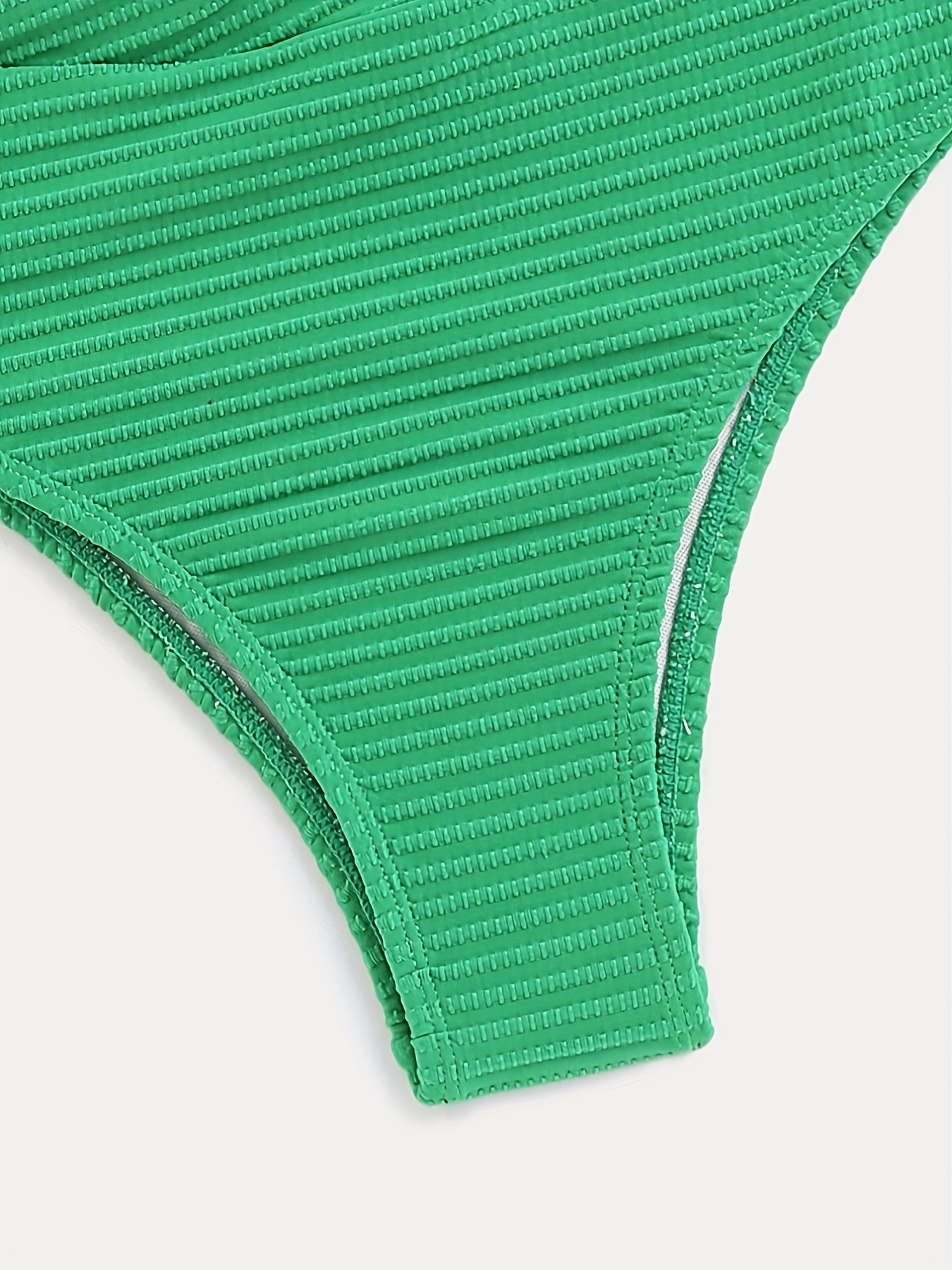 Smocked Ruched Bikini Bottom High Cut Beachwear Bottom Women's Swimwear