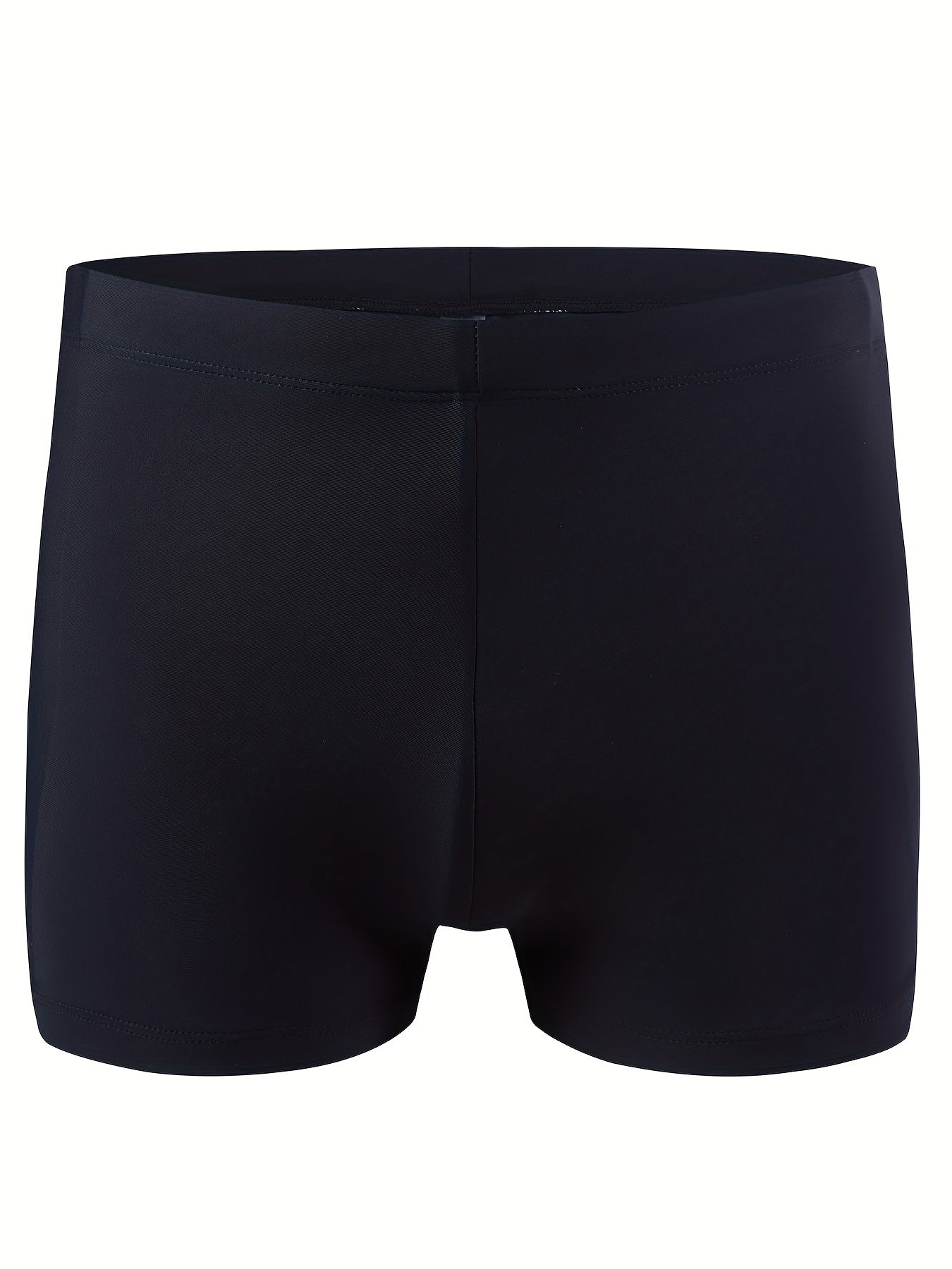 Men's Quick Dry Swim Trunks Solid Mid Stretch Comfortable Breathable Pants Swimw